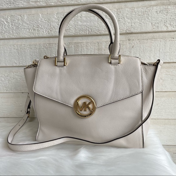 Michael Kors Handbags - MICHAEL KORS Fulton Bedford Satchel Pebbled Leather ShoulderBag Crossbody
